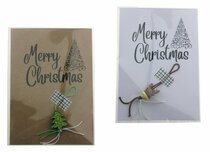 Kerstkaart met gelukspoppetje