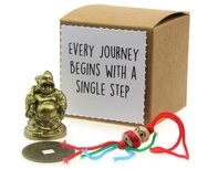 Geluksdoosje every journey begins with a single step