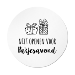 Ronde stickers niet openen voor pakjesavond 10 stuks