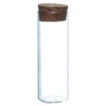 Glazen buisje 7 cm met kurk
