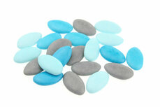 Doopsuiker mix aqua - licht blauw - grijs