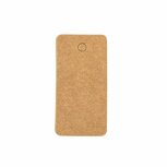Label kraft rechthoek 2.5 x 5 cm 10 stuks