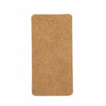 Label kraft rechthoek 3 x 6 cm
