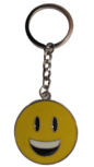 Sleutelhanger smile metaal, met luxe emaille afwerking