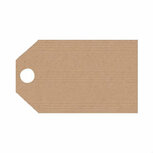 Kraft label 5 x 9 cm 10 stuks