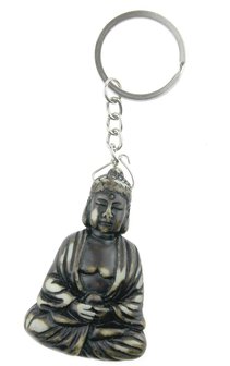 Boeddha meditatiehouding sleutelhanger