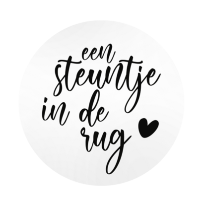 Ronde stickers een steuntje in de rug 10 stuks