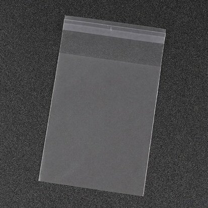 Cellofaan zakjes frosted mat 5.5 x 8.5 cm 10 stuks