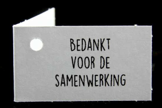 Gelukskaartjes bedankt voor de samenwerking 10 stuks