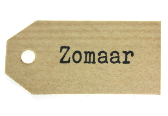 Kraft label zomaar