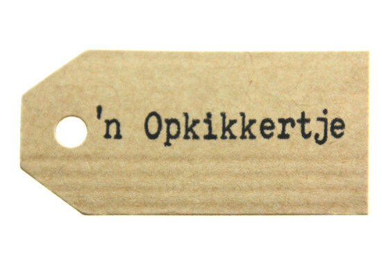 Kraft label 'n opkikkertje